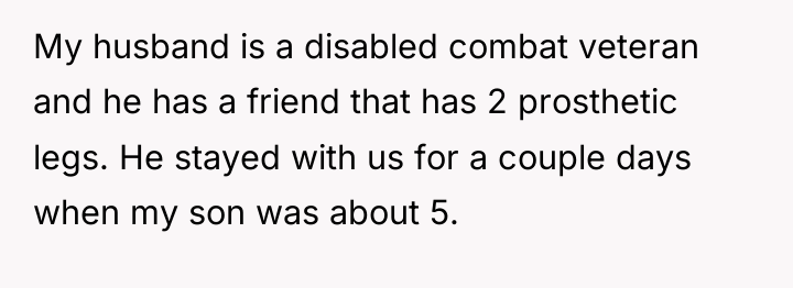 My husband is a disabled combat veteran and he has...