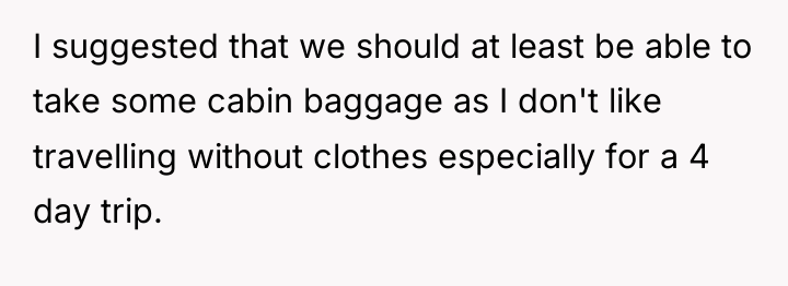 I suggested that we should at least be able to...