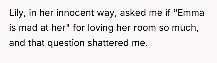 Lily, in her innocent way, asked me if "Emma is...