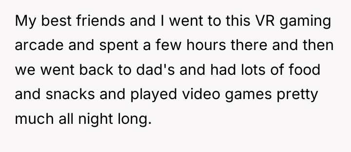 My best friends and I went to this VR gaming...