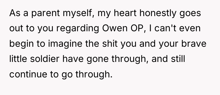 As a parent myself, my heart honestly goes out to...