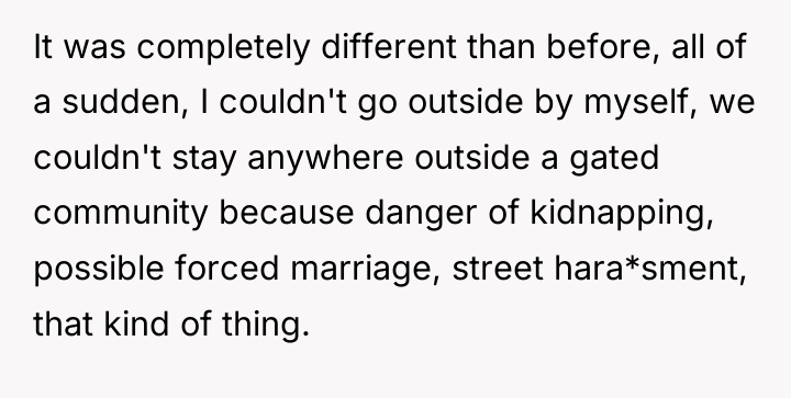 It was completely different than before, all of a sudden,...