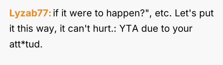 Lyzab77 if it were to happen?", etc. Let's put it...