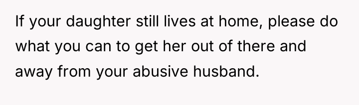 If your daughter still lives at home, please do what...