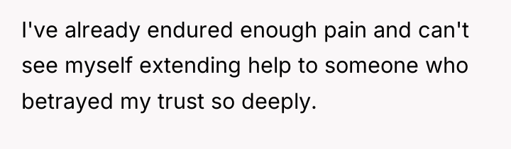 I've already endured enough pain and can't see myself extending...