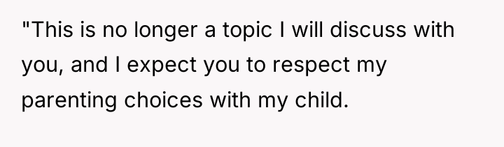 "This is no longer a topic I will discuss with...