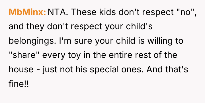 MbMinx NTA. These kids don't respect "no", and they don't...
