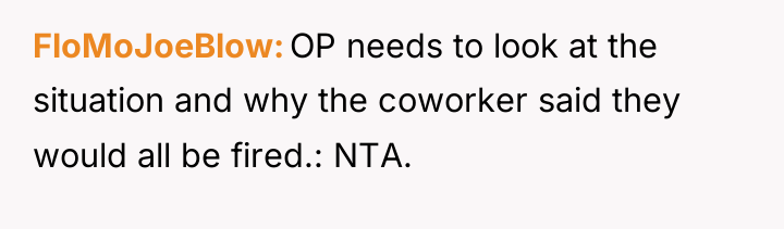 FloMoJoeBlow OP needs to look at the situation and why...