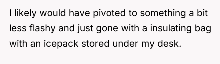 I likely would have pivoted to something a bit less...