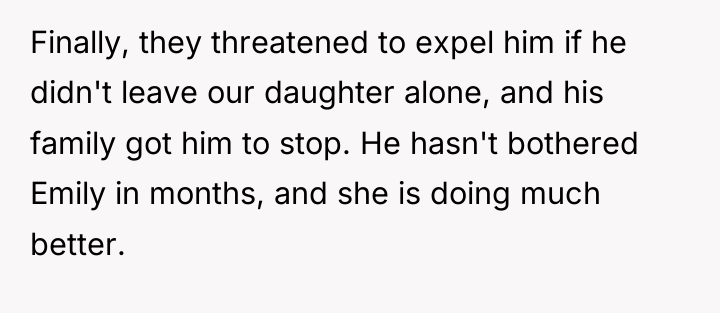 Finally, they threatened to expel him if he didn't leave...