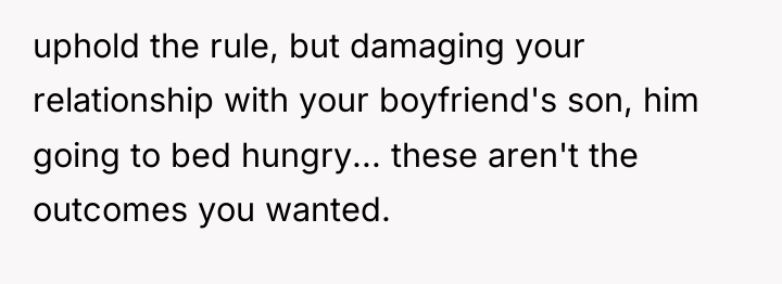 uphold the rule, but damaging your relationship with your boyfriend's...