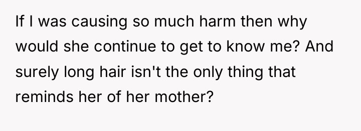 If I was causing so much harm then why would...