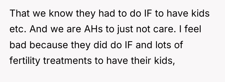 That we know they had to do IF to have...