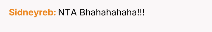 Sidneyreb NTA Bhahahahaha!!!