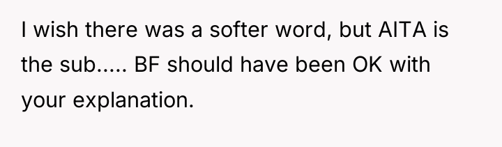 I wish there was a softer word, but AITA is...