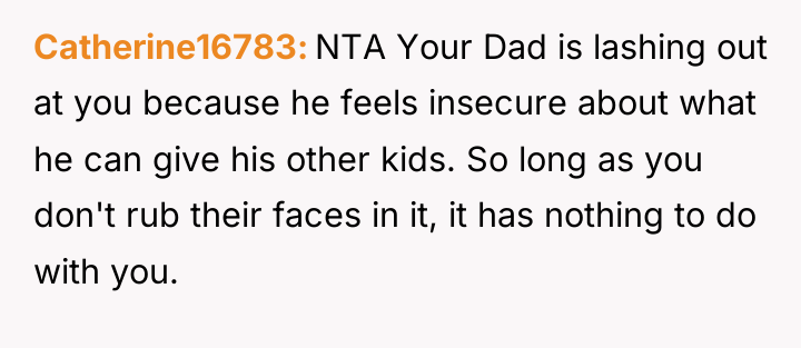 Catherine16783 NTA Your Dad is lashing out at you because...