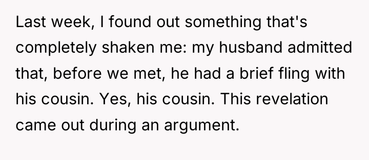 Last week, I found out something that's completely shaken me:...