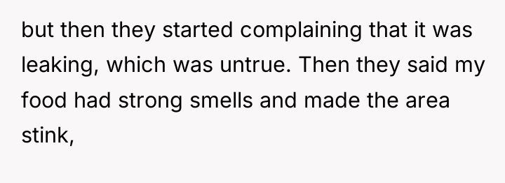 but then they started complaining that it was leaking, which...