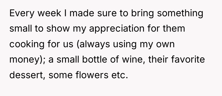 Every week I made sure to bring something small to...