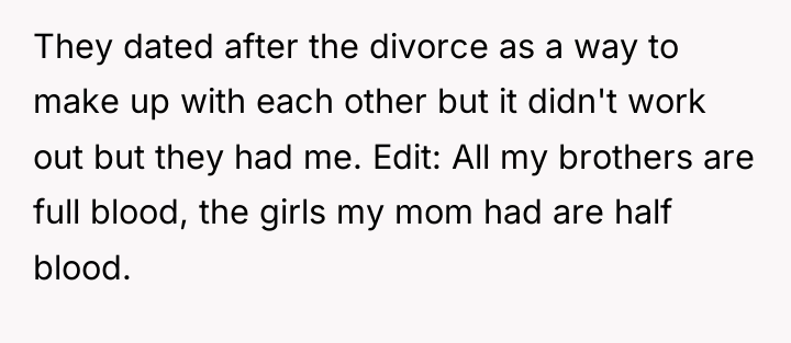 They dated after the divorce as a way to make...