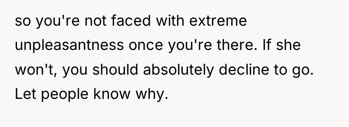 so you're not faced with extreme unpleasantness once you're there....