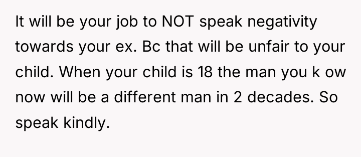 It will be your job to NOT speak negativity towards...