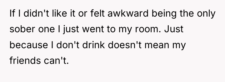 If I didn't like it or felt awkward being the...
