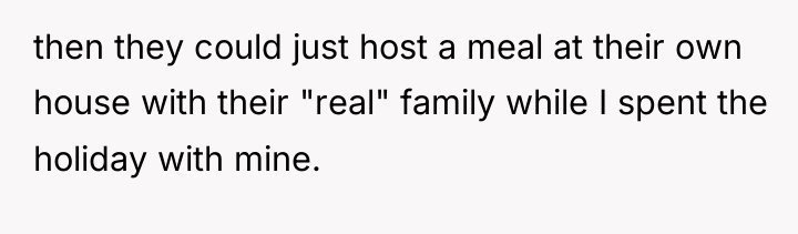 then they could just host a meal at their own...