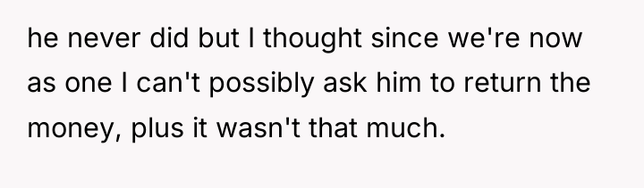 he never did but I thought since we're now as...