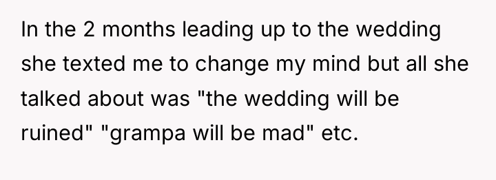 In the 2 months leading up to the wedding she...