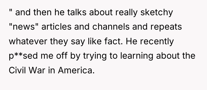" and then he talks about really sketchy "news" articles...
