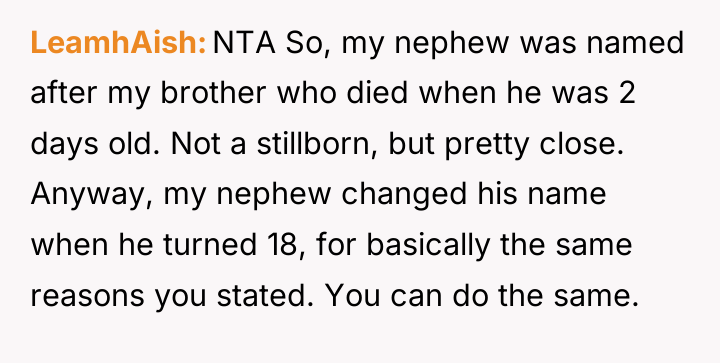 LeamhAish NTA So, my nephew was named after my brother...
