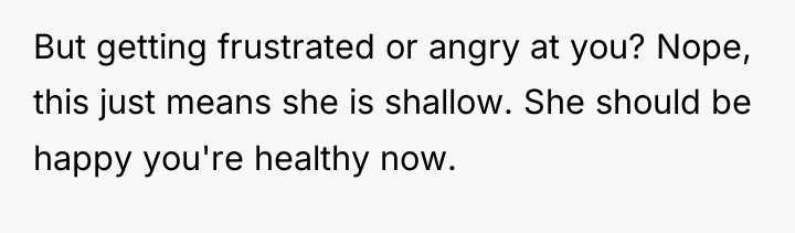 But getting frustrated or angry at you? Nope, this just...
