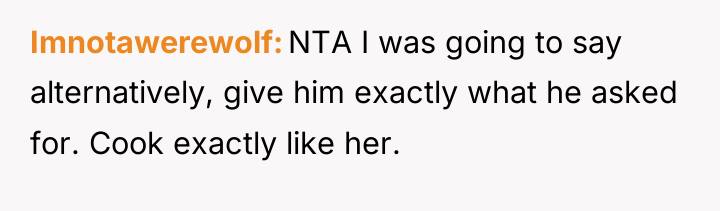 Imnotawerewolf NTA I was going to say alternatively, give him...