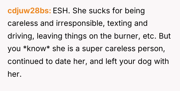 cdjuw28bs ESH. She sucks for being careless and irresponsible, texting...