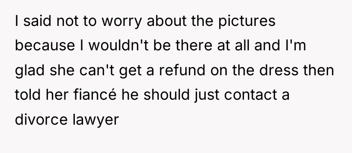 I said not to worry about the pictures because I...