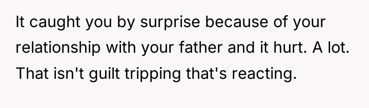 It caught you by surprise because of your relationship with...