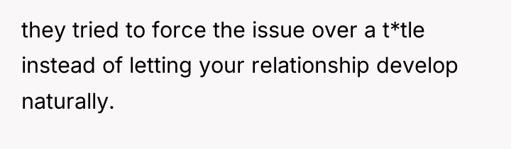 they tried to force the issue over a t*tle instead...