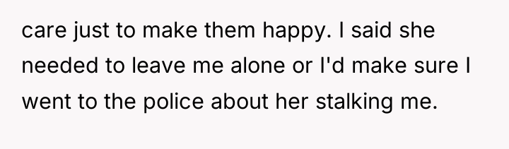 care just to make them happy. I said she needed...