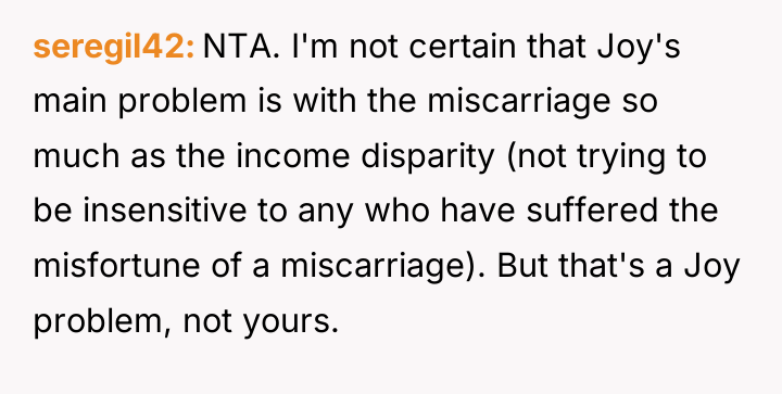 seregil42 NTA. I'm not certain that Joy's main problem is...