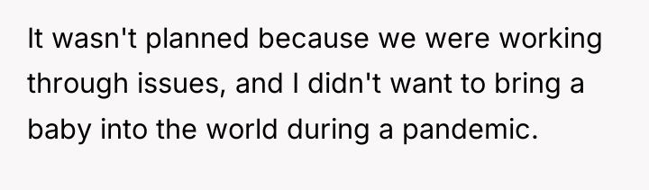 It wasn't planned because we were working through issues, and...