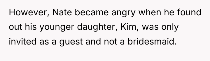 However, Nate became angry when he found out his younger...