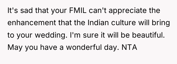 It's sad that your FMIL can't appreciate the enhancement that...