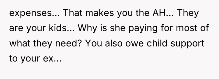expenses... That makes you the AH... They are your kids......