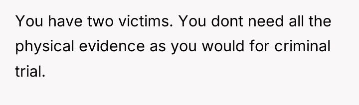 You have two victims. You dont need all the physical...