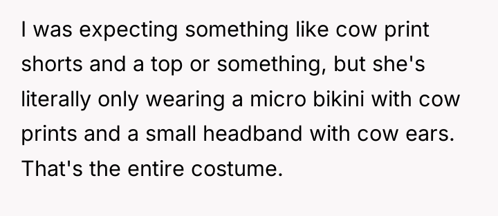 I was expecting something like cow print shorts and a...