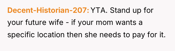 Decent-Historian-207 YTA. Stand up for your future wife - if...