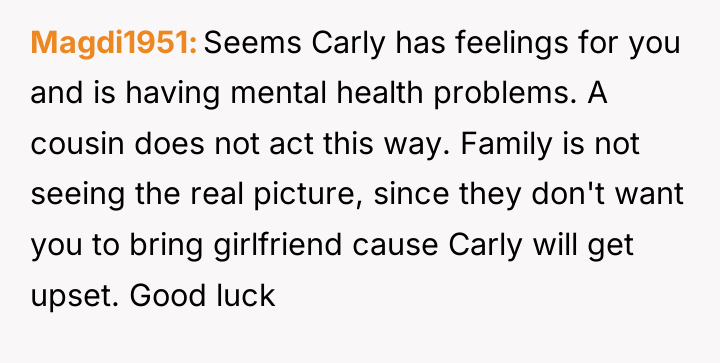 Magdi1951 Seems Carly has feelings for you and is having...