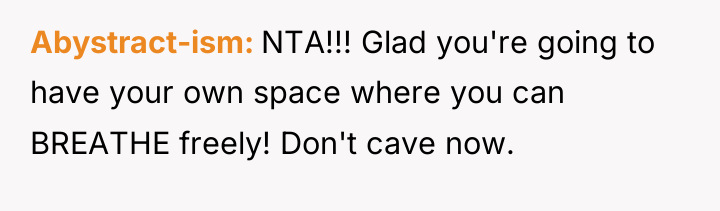 Abystract-ism NTA!!! Glad you're going to have your own space...