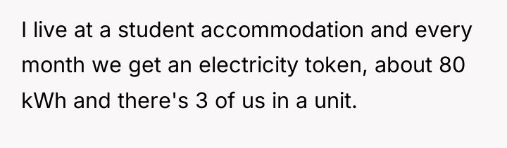 I live at a student accommodation and every month we...
